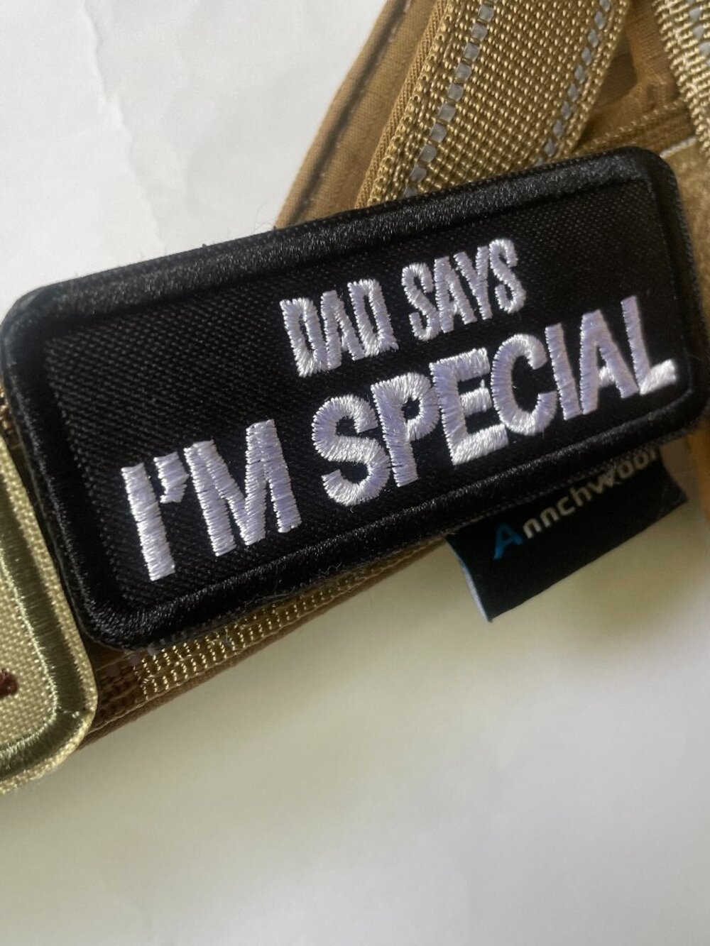Tactical Dog Harness Vest with Funny “I’m Special” Patches